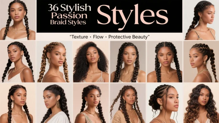 36 Stylish Passion Braid Styles for Texture, Flow & Protective Beauty