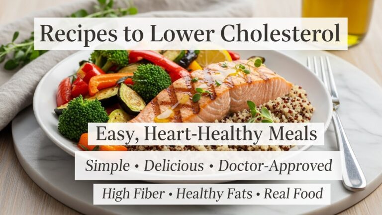 Recipes to Lower Cholesterol: Simple, Heart-Healthy Meals That Taste Great