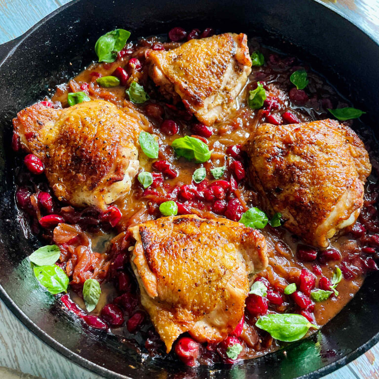 Cranberry Orange Chicken Recipe | Easy Christmas Dinner Idea